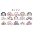 cute rainbows ba vector image