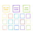 hand drawn squares vector image vector image