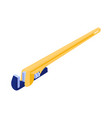 plumbing wrench isometric composition vector image vector image