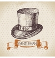 sketch gentlemen accessory vector image vector image