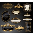 vintage labels set vector image vector image