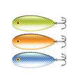 spoon-bait isolated on white vector image
