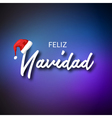 feliz navidad merry christmas card template vector image