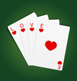 cards love vector image vector image