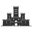 medieval castle icon tower vector image