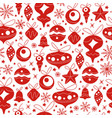 merry christmas seamless pattern design vector image