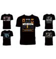 typography t shirt design collection vector image vector image