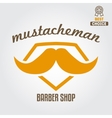 vintage barber shop logo labels badges vector image