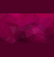 abstract irregular polygonal background burgundy vector image