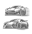 car sport logo template vehicle vector image