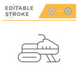 snowmobile line icon vector image vector image
