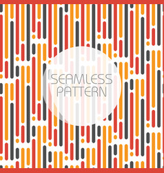Rounded lines seamless pattern black and white Vector Image