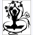 yoga position vector image