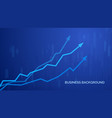 financial graph chart business infographics vector image vector image