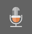 microphone icon modern mic audio system technology vector image