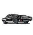 muscle car classic vehicle poster vector image vector image