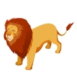 lion isometric icon vector image vector image