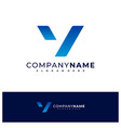 letter v logo design creative v logo concepts vector image