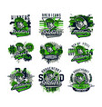 a collection of on military vector image