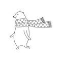 cartoon bear vector image