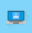 enter login and password concept vector image