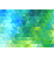 green blue triangle background vector image vector image