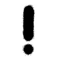 doodle sketch style of hand drawn exclamation vector image vector image