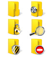 security folders vector image vector image