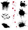 splatters vector image