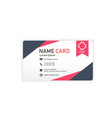 black red business abstract name card image vector image