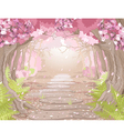 magic spring forest vector image vector image