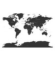 map world divided into regions simple flat vector image