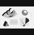 universal geometric shapes composition vector image vector image