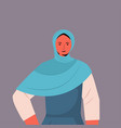 arabic woman in traditional clothes arab female vector image vector image