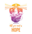 lighghouse in coffee cup with ocean waves vector image vector image