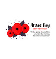 anzac day card vector image