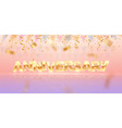 golden anniversary word 3d vector image vector image