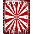 grunge red and white circus banner background vector image