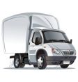 cartoon cargo truck vector image vector image