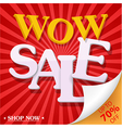 sale celebration design with percent discount vector image