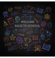 back to school color set vector image