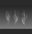 fog and smoke set isolated on transparent vector image
