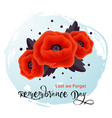 remembrance day card lest we forget vector image