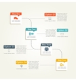 infographic design template vector image