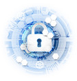 secure digital space virtual confidential vector image