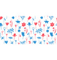 spring flowers colour seamless pattern vector image vector image