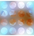geometric circles on blurred background vector image
