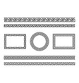 greek frame borders ancient native roman vector image vector image