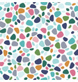 colorful round terrazzo pebble seamless vector image