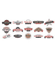 old badges vintage sign retro premium badge vector image